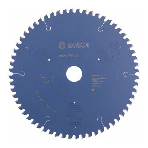 Bosch Kreissägeblatt Expert for Wood 250 x 30 x 2,4 mm 60