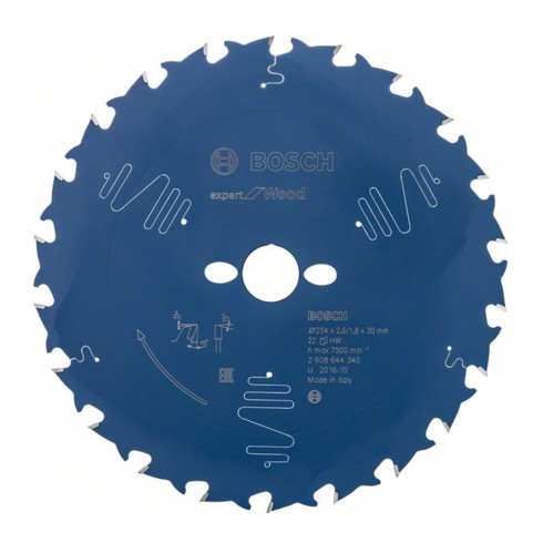 Bosch Kreissägeblatt Expert for Wood 254 x 30 x 2,6 mm 22