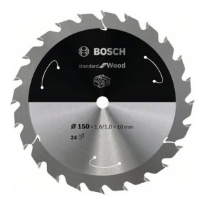 Bosch Kreissägeblatt Standard for Wood für Akkusägen 150×1.6/1×10, 24 Zähne Bosch Kreissägeblatt Standard for Wood für Akkusägen 150×1.6/1×10, 24 Zähne