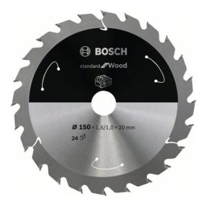 Bosch Kreissägeblatt Standard for Wood für Akkusägen 150×1.6/1×20, 24 Zähne Bosch Kreissägeblatt Standard for Wood für Akkusägen 150×1.6/1×20, 24 Zähne