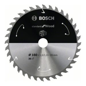 Bosch Kreissägeblatt Standard for Wood für Akkusägen 160×1.5/1×20, 36 Zähne Bosch Kreissägeblatt Standard for Wood für Akkusägen 160×1.5/1×20, 36 Zähne