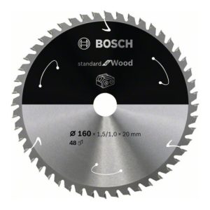 Bosch Kreissägeblatt Standard for Wood für Akkusägen 160×1.5/1×20, 48 Zähne Bosch Kreissägeblatt Standard for Wood für Akkusägen 160×1.5/1×20, 48 Zähne