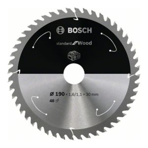 Bosch Kreissägeblatt Standard for Wood für Akkusägen 190×1.6/1.1×30, 48 Zähne Bosch Kreissägeblatt Standard for Wood für Akkusägen 190×1.6/1.1×30, 48 Zähne