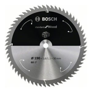 Bosch Kreissägeblatt Standard for Wood für Akkusägen 190×1.6/1.1×30, 60 Zähne Bosch Kreissägeblatt Standard for Wood für Akkusägen 190×1.6/1.1×30, 60 Zähne