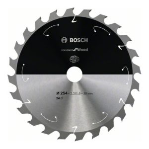 Bosch Kreissägeblatt Standard for Wood für Akkusägen 254×2.2/1.6×30, 24 Zähne Bosch Kreissägeblatt Standard for Wood für Akkusägen 254×2.2/1.6×30, 24 Zähne