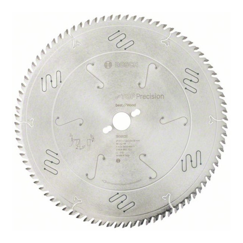 Bosch Kreissägeblatt Top Precision Best for Wood 350 x 30 x 3,5 mm 84