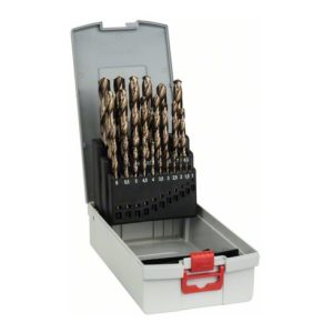 Bosch Metallbohrer-Set HSS-Co (Cobalt-Legierung), ProBox 25-teilig DIN 338 1-13 mm Bosch Metallbohrer-Set HSS-Co (Cobalt-Legierung), ProBox 25-teilig DIN 338 1-13 mm