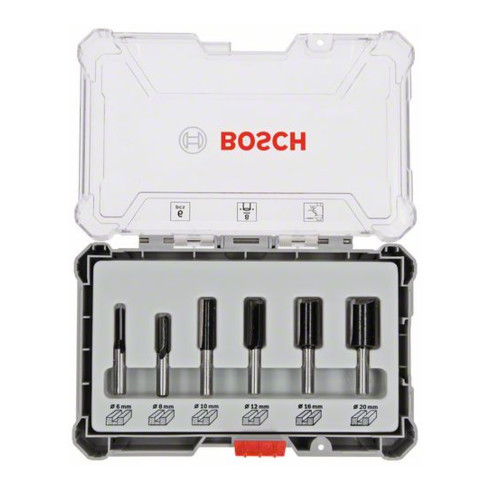 Bosch Nutfräser-Set 8-mm-Schaft 6-teilig