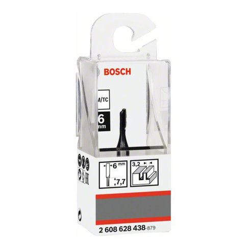 Bosch Nutfräser Standard for Wood 6 mm D1 3,2 mm L 7,7 mm G 51 mm