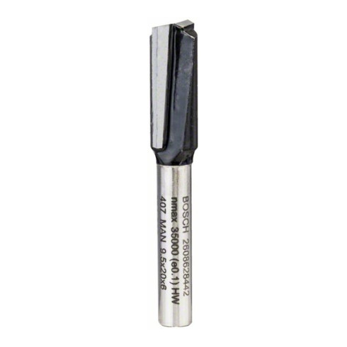 Bosch Nutfräser Standard for Wood 6 mm D1 9,5 mm L 19,5 mm G 51 mm