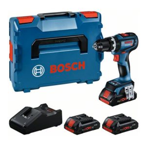 Bosch Prof. Set: Akku-Schlagbohrschrauber GSB 18V-90 C, 3 x ProCORE18V 4.0Ah, L-BOXX