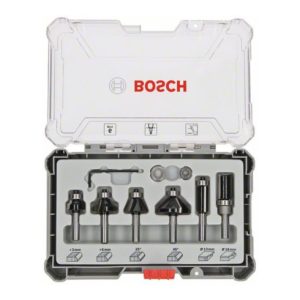 Bosch Rand- und Kantenfräser-Set, 8-mm-Schaft, 6-teilig Bosch Rand- und Kantenfräser-Set, 8-mm-Schaft, 6-teilig