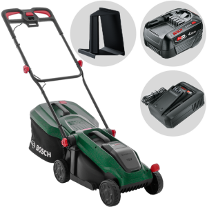 Bosch Rotak 18V-32 – Akku-Rasenmäher – 18V/4Ah – Schnittbreite 32 cm Bosch Rotak 18V-32 – Akku-Rasenmäher – 18V/4Ah – Schnittbreite 32 cm