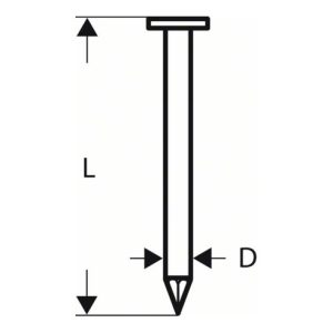Bosch Rundkopf-Streifennagel SN21RK 80 3,1 mm 80 mm blank glatt Bosch Rundkopf-Streifennagel SN21RK 80 3,1 mm 80 mm blank glatt