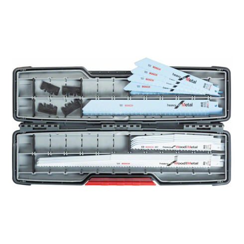 Bosch Säbelsägeblatt-Set Demolition Heavy for Wood and Metal in Tough Box 16-teilig