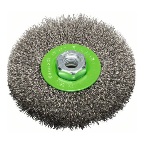 Bosch Scheibenbürste Clean for Inox gewellt rostfrei 115 mm 0,3 mm 8500 U/min,M14