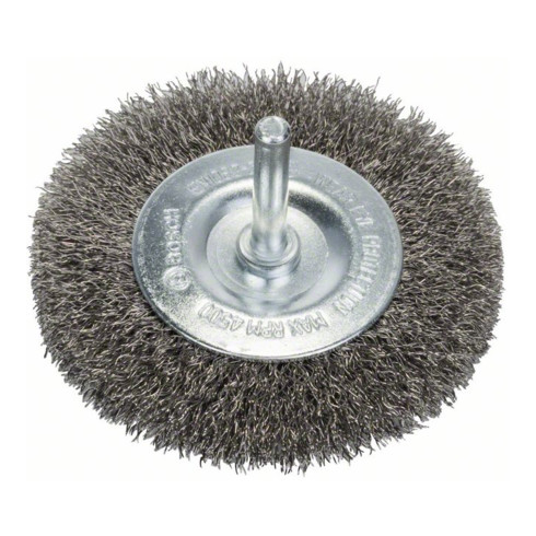 Bosch Scheibenbürste gewellt rostfrei 80 mm 0,2 mm 4 mm 4500 U/ min