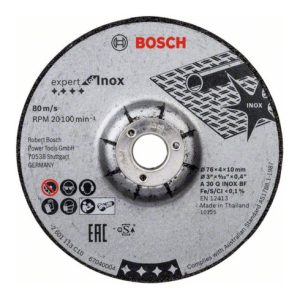 Bosch Schruppscheibe Expert for Inox A 30 Q INOX BF 76 x 4 x 10 mm 2 Stck Bosch Schruppscheibe Expert for Inox A 30 Q INOX BF 76 x 4 x 10 mm 2 Stck