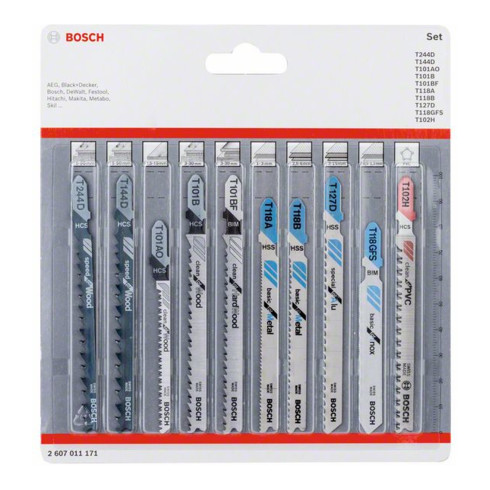 Bosch Stichsägeblatt-Set All in One 10-teilig