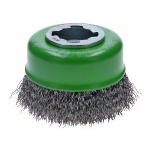 Bosch Topfbürste X-LOCK Clean for Inox 75 mm 0,3 mm gewellter rostfreier Stahldraht