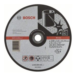 Bosch Trennscheibe gerade Expert for Inox AS 30 S INOX BF, 230 mm, 22,23 mm, 3 mm Bosch Trennscheibe gerade Expert for Inox AS 30 S INOX BF, 230 mm, 22,23 mm, 3 mm