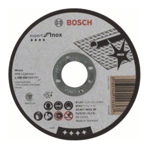 Bosch Trennscheibe gerade Expert for Inox AS 46 T INOX BF 115 mm 1,6 mm Bosch Trennscheibe gerade Expert for Inox AS 46 T INOX BF 115 mm 1,6 mm