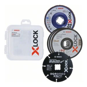 Bosch X-LOCK Trenn- und Fächerschleifscheiben-Set, 5-teilig, 125 mm, CMW Bosch X-LOCK Trenn- und Fächerschleifscheiben-Set, 5-teilig, 125 mm, CMW