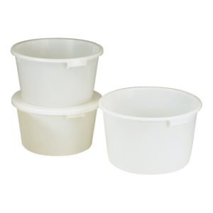 Bottich 85l HD-Polyethylen weiß m.Griffmulden D.628mm H.385mm CRAEMER