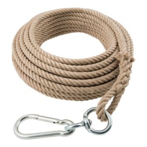 Braun Eimerseil 25m 4-litzig gedreht,m.Schlaufe 16mm