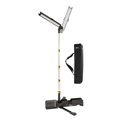 Brennenstuhl Multi Battery LED Akku Teleskop Arbeitsstrahler 6050 MA, 7700lm, IP54, ausziehbar bis 140cm