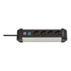 Brennenstuhl Premium-Alu-Line Steckdosenleiste 4-fach / Steckerleiste aus hochwertigem Aluminium Brennenstuhl Premium-Alu-Line Steckdosenleiste 4-fach / Steckerleiste aus hochwertigem Aluminium