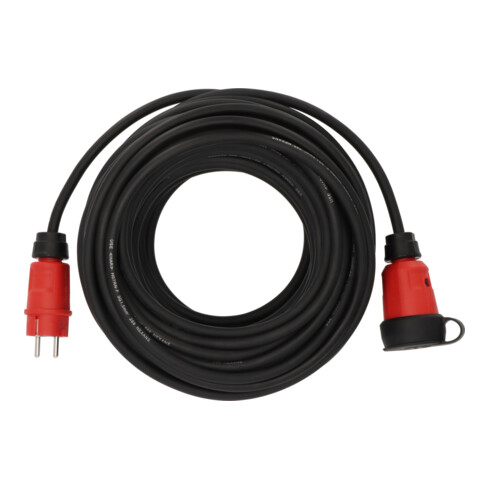 Brennenstuhl Professional Verlängerungskabel VN 2100 (25m Kabel H07RN-F 3G1,5 in schwarz, Baustelleneinsatz und ständiger Einsatz im Freien IP44, Made in Germany)
