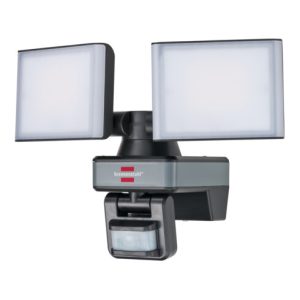 brennenstuhl®Connect WiFi LED Duo Strahler mit Bewegungsmelder WFD 3050 P / LED Wandstrahler 30W für außen IP54 steuerbar per kostenloser App
