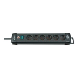 Brennenstuhl Steckdosenleiste 6-fach 1951160100 Premium-Line schwarz 3m H05VV-F 3G 1951160100 Brennenstuhl Steckdosenleiste 6-fach 1951160100 Premium-Line schwarz 3m H05VV-F 3G 1951160100