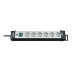 BRENNENSTUHL Steckdosenleiste 6-fach 1951560100 Premium-Line schwarz/lichtgrau 3m 1951560100 BRENNENSTUHL Steckdosenleiste 6-fach 1951560100 Premium-Line schwarz/lichtgrau 3m 1951560100