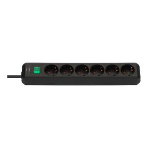 BRENNENSTUHL Steckdosenleiste 6F.45° schw.m 1159500400 ca.3m Kabel H05VV-F3G1,5. POS-Reit 1159500400 BRENNENSTUHL Steckdosenleiste 6F.45° schw.m 1159500400 ca.3m Kabel H05VV-F3G1,5. POS-Reit 1159500400