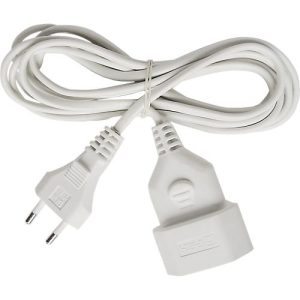 Brennenstuhl Verlängerungskabel, 5 Meter, Kunststoff, Euro-Stecker, Euro-Kupplung, weiß Brennenstuhl Verlängerungskabel, 5 Meter, Kunststoff, Euro-Stecker, Euro-Kupplung, weiß