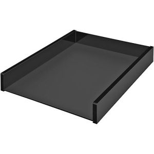 Briefablage WEDO Black Office, A4, schwarz mattiert/glänzend, stapelbar Briefablage WEDO Black Office, A4, schwarz mattiert/glänzend, stapelbar