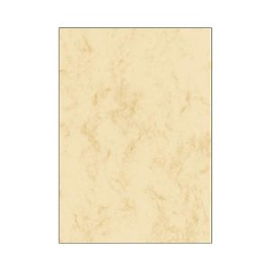 Briefbögen ‚Marmor‘, beige, 200 g, 50 Blatt