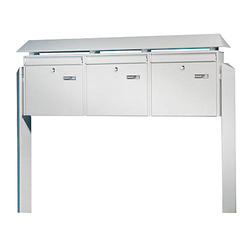 Briefkastenanlage Terzo, 3-er, silber
