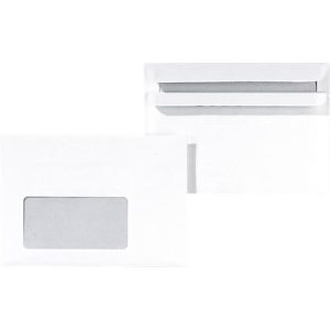 Briefumschläge, DIN C6, mit Fenster, selbstklebend, 1000 Stück Briefumschläge, DIN C6, mit Fenster, selbstklebend, 1000 Stück
