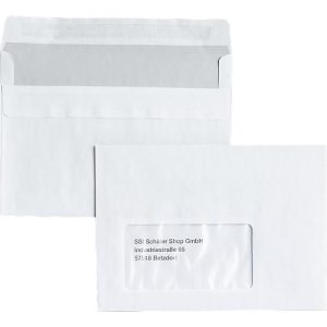 Briefumschläge, DIN C6, mit Fenster, selbstklebend, 25 Stück Briefumschläge, DIN C6, mit Fenster, selbstklebend, 25 Stück