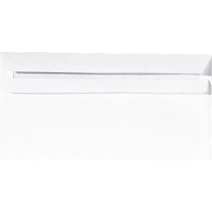 Briefumschläge , selbstklebend, DIN lang, mit Fenster, 1000 Stück, B 220 x H 110 mm, Papier, weiß Briefumschläge , selbstklebend, DIN lang, mit Fenster, 1000 Stück, B 220 x H 110 mm, Papier, weiß