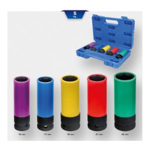 Brilliant Tools 1/2 Zoll Alu-Felgen-Kraft-Stecknuss-Satz, 5-tlg Brilliant Tools 1/2 Zoll Alu-Felgen-Kraft-Stecknuss-Satz, 5-tlg