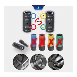 Brilliant Tools 4 in 1 Kraft-Stecknuss-Satz, 2-tlg Brilliant Tools 4 in 1 Kraft-Stecknuss-Satz, 2-tlg