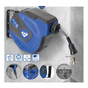 Brilliant Tools Automatischer Druckluftschlauch-Aufroller, Durchmesser 8 mm x 10 m Brilliant Tools Automatischer Druckluftschlauch-Aufroller, Durchmesser 8 mm x 10 m