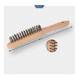 Brilliant Tools Edelstahl-Handdrahtbürste 3-reihig, 290mm Brilliant Tools Edelstahl-Handdrahtbürste 3-reihig, 290mm