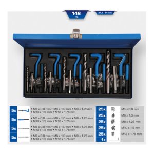 Brilliant Tools Gewindereparatur-Satz, 131-tlg