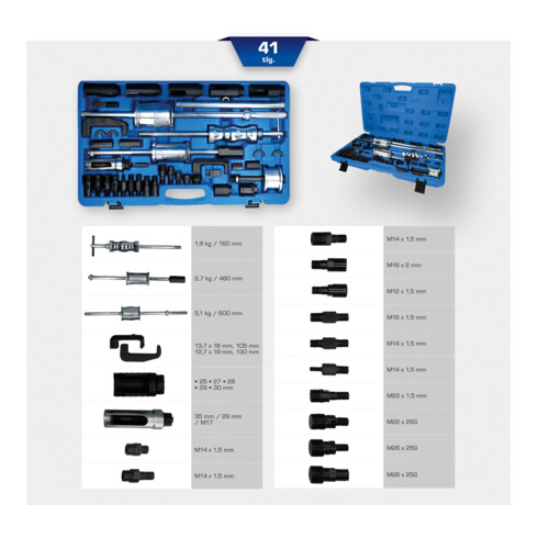 Brilliant Tools Injektor-Auszieher-Satz, 41-tlg