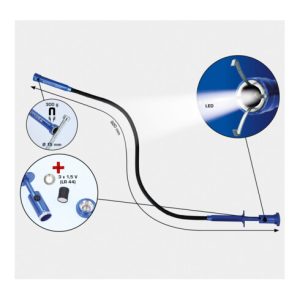Brilliant Tools Krallengreifer mit Magnet und LED, formbar Brilliant Tools Krallengreifer mit Magnet und LED, formbar